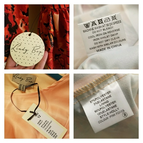 🚫SOLD🚫NWT Lindy Bop Retro Dress, UK 12/US 8 - Picture 3 of 3